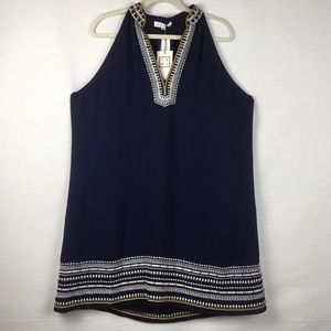 NWT THML Chana Navratilova Embroidered Dress